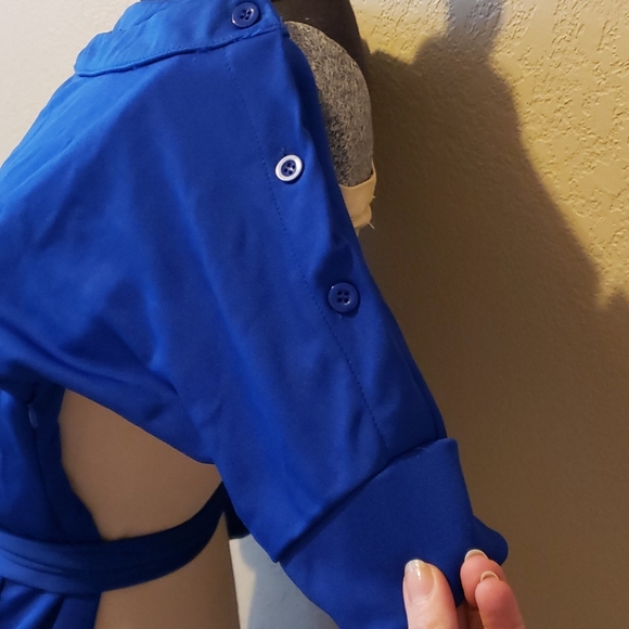 NEW Royal blue off the shoulder pantsuit - Picture 3 of 4